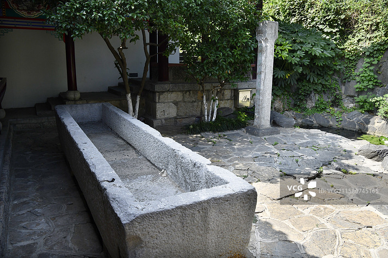 江苏省徐州市项羽戏马台景区乌骓槽图片素材