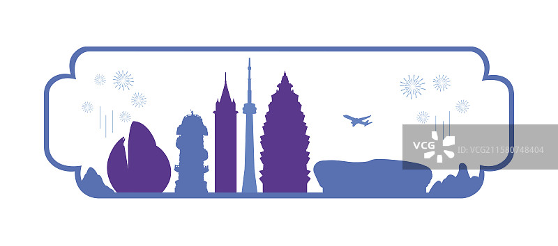 泸州周年庆剪纸风传统非遗剪纸新年窗花矢量插画图片素材