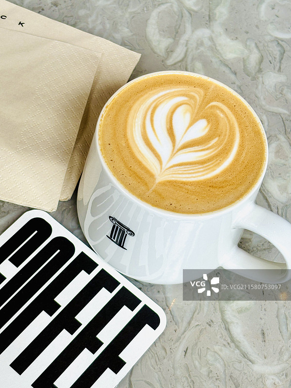 拿铁咖啡图片素材