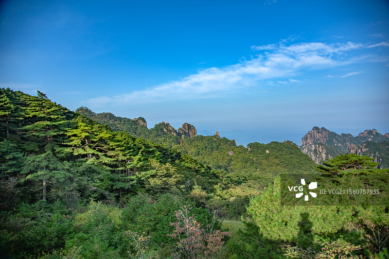 黄山飞来石图片素材