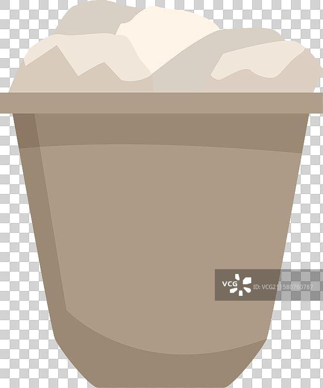 溢出的垃圾桶里满是皱巴巴的纸张垃圾图片素材