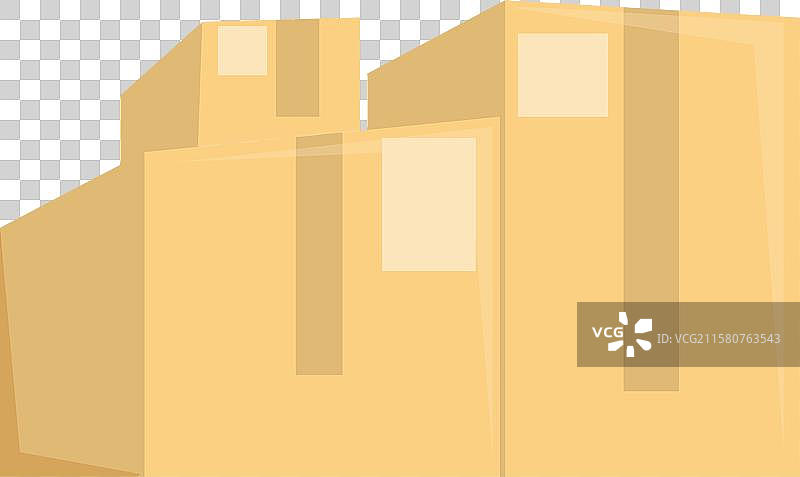 堆叠的纸箱代表搬家或图片素材