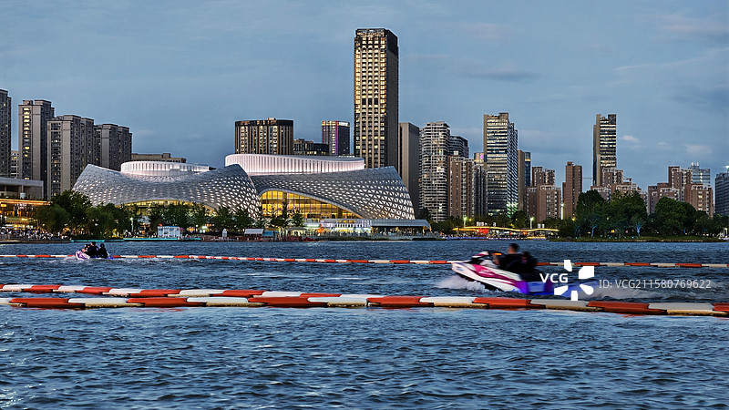 杭州金沙湖公园图片素材