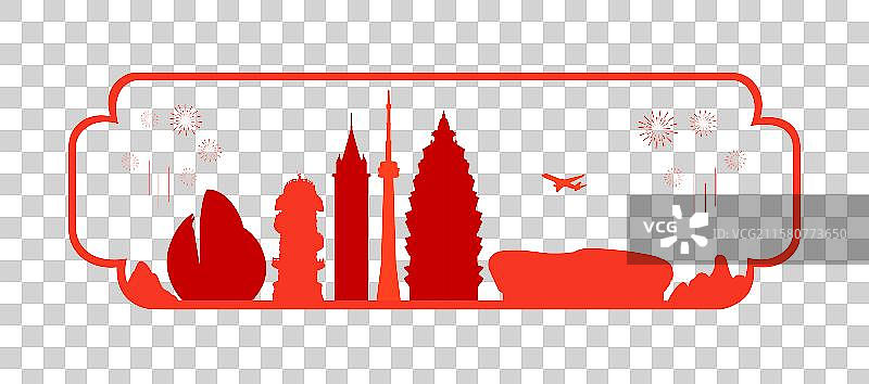 泸州周年庆剪纸风传统非遗剪纸新年窗花矢量插画元素图片素材