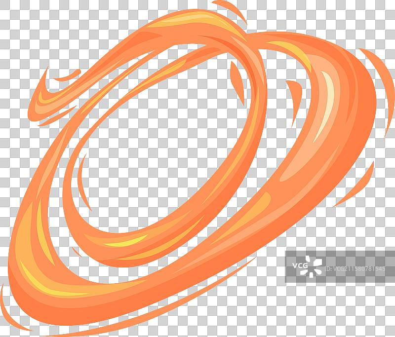 橙色漩涡象征着火焰或其他抽象概念图片素材