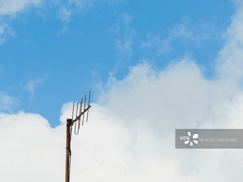 极简怀旧老电视有线电视天线图片素材