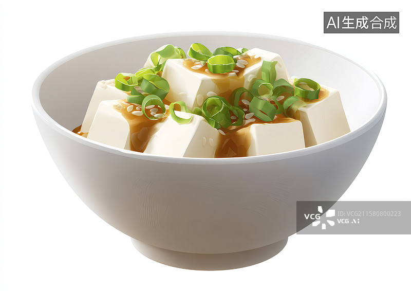 【AI数字艺术】一碗拌豆腐图片素材