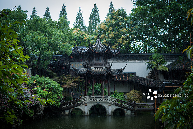 胡雪岩故居后花园图片素材