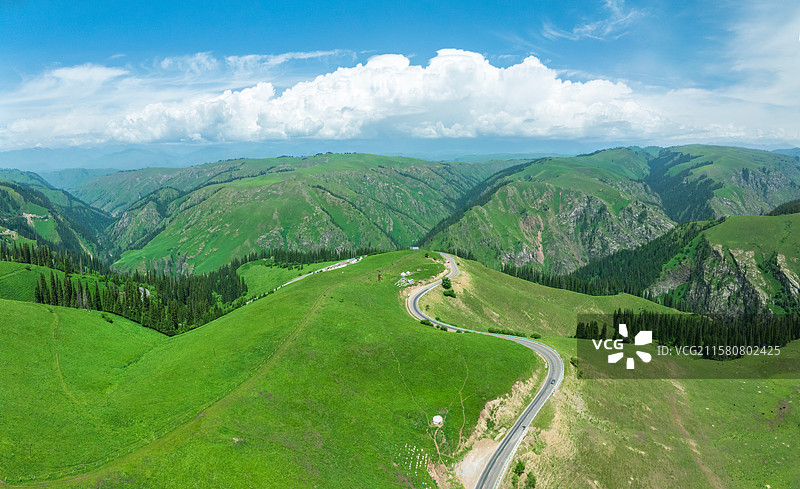 新疆巴音郭楞独库公路南段那拉提至库车图片素材