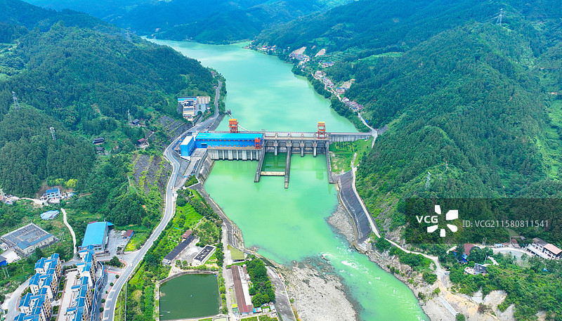 贵州省锦屏县挂治水力发电厂风景图片素材