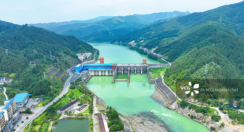 贵州省锦屏县挂治水力发电厂风景图片素材