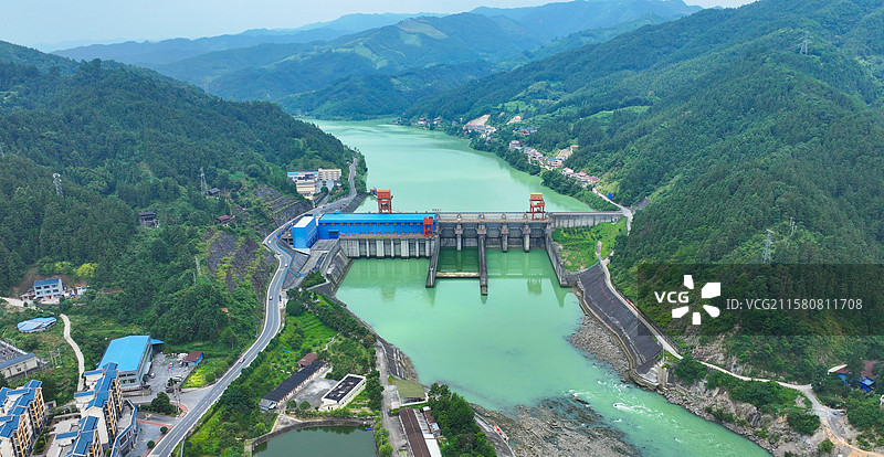 贵州省锦屏县挂治水力发电厂风景图片素材