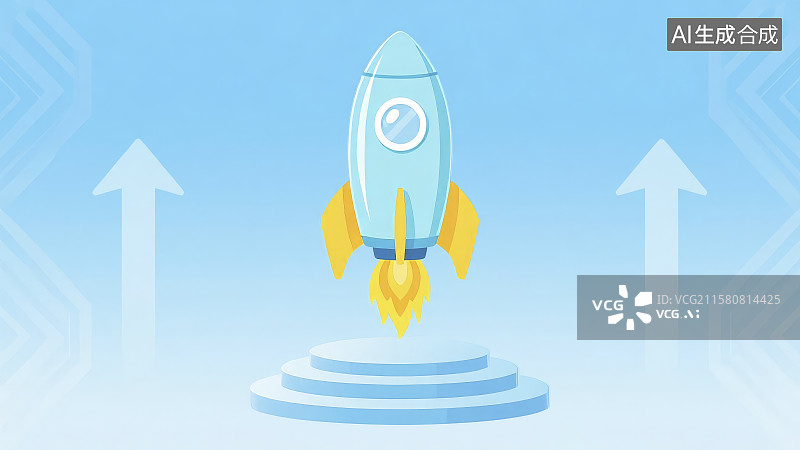 【AI数字艺术】火箭发射梦想起航——创新科技助力梦想起飞图片素材
