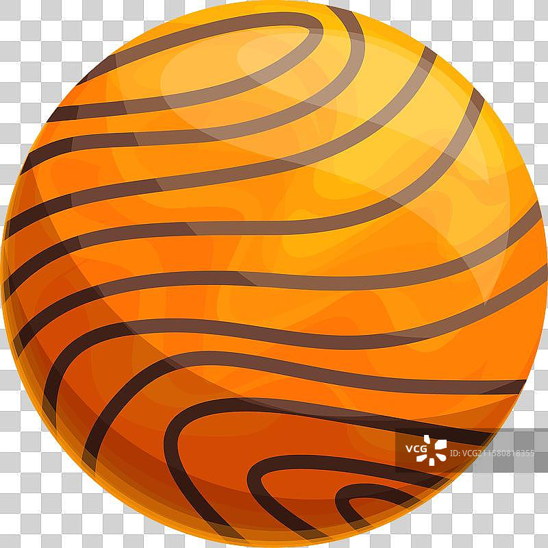 巨大的木星行星在太阳系中旋转图片素材