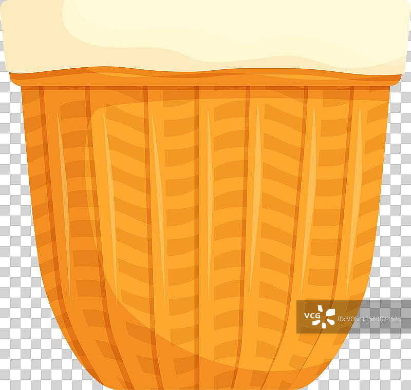 空花盆放在白色背景上图片素材