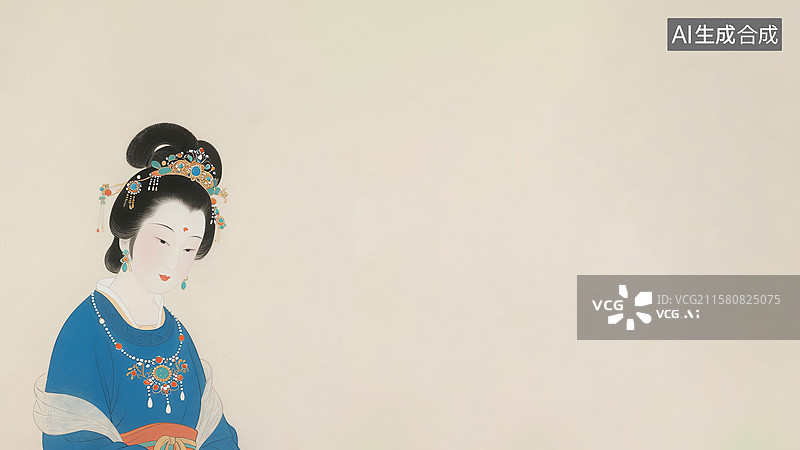 【AI数字艺术】水墨画左下图片素材