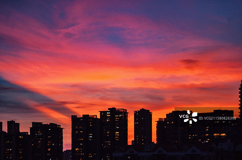 《温柔霞光》图片素材