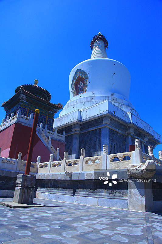 北海公园 白塔图片素材