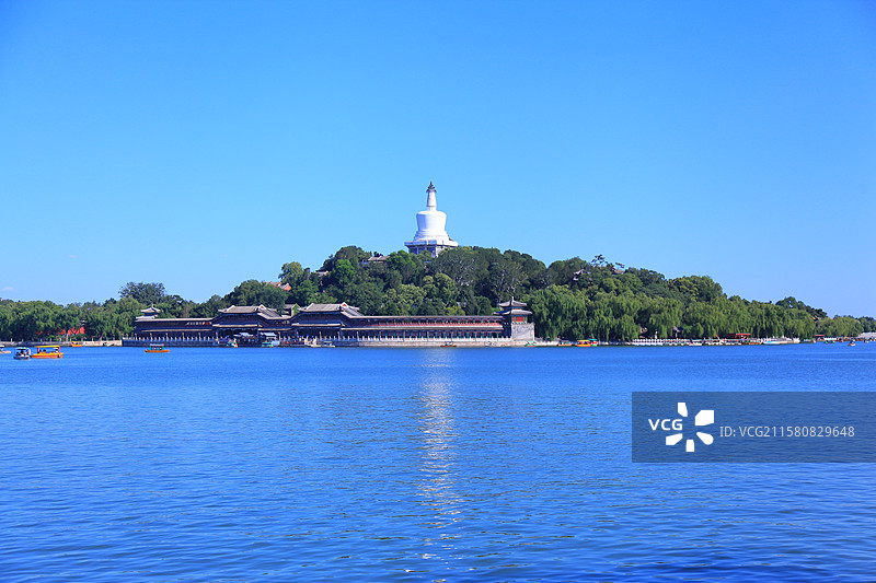 北海公园 白塔图片素材