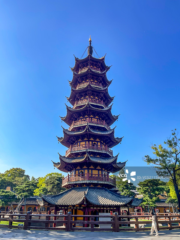 上海龙华寺龙华塔图片素材