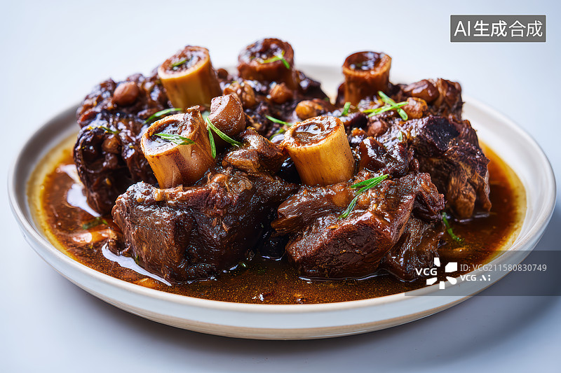 【AI数字艺术】中餐美食-酱牛肉图片素材