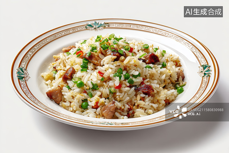 【AI数字艺术】中餐美食 扬州炒饭图片素材