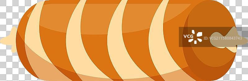 包裹着夹心的焦糖糖果躺着图片素材