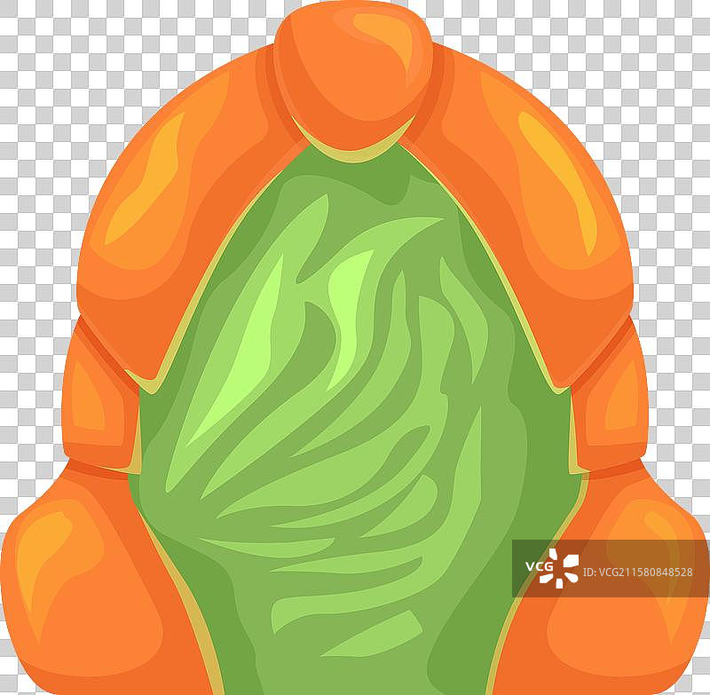 外星蛋中间发出绿色光芒，正在孵化打开图片素材