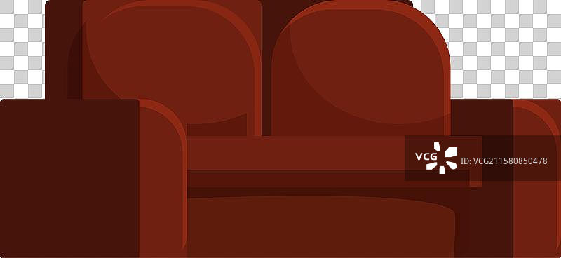 舒适的棕色皮沙发提供图片素材