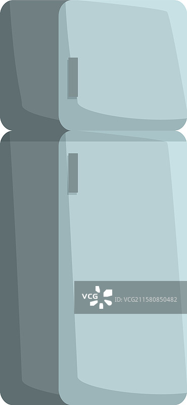 现代双开门冰箱冷藏食物和图片素材