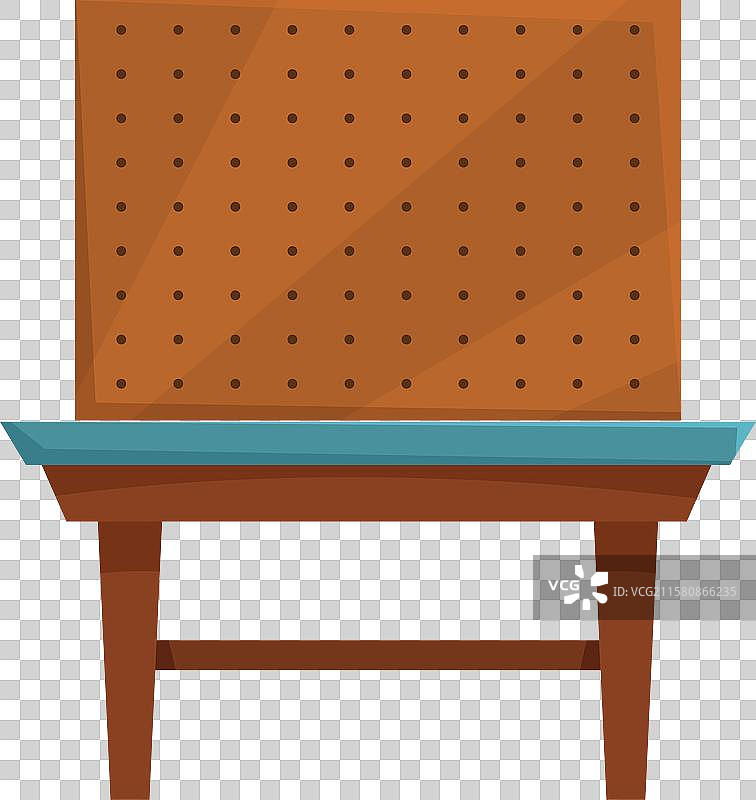 空的挂板架用于零售展示图片素材