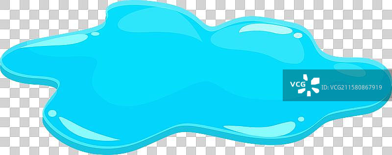 蓝色液体在地面上溅起水花图片素材