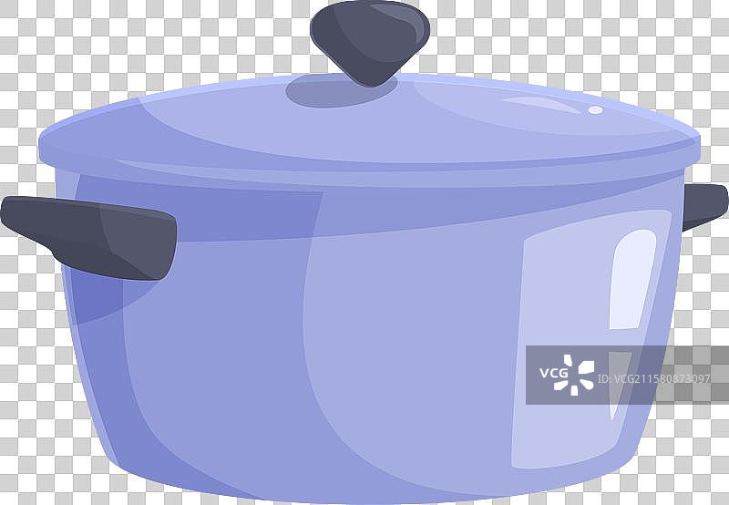 带盖的炊具在厨房中保持食物温暖图片素材