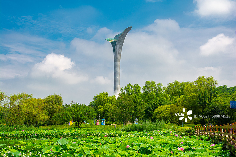 沈阳世博园百合塔图片素材