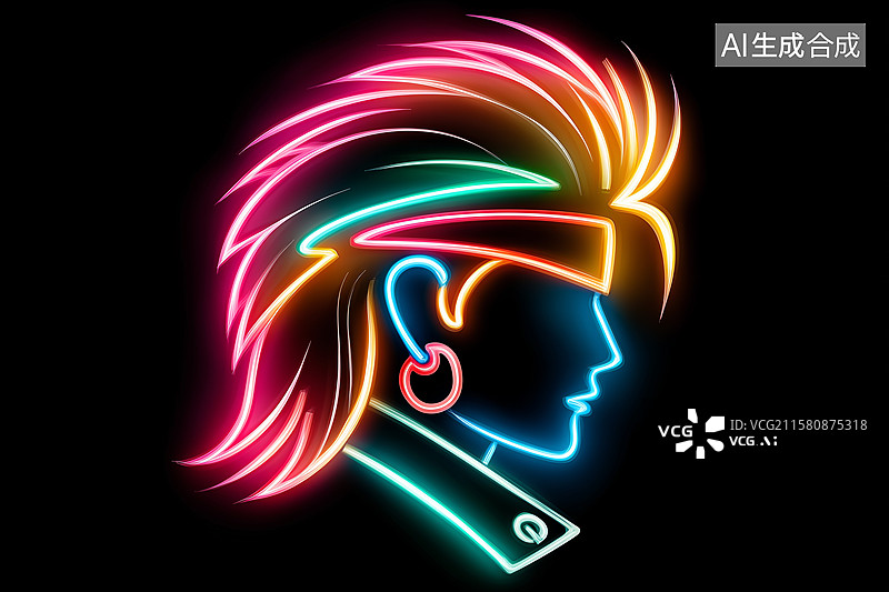 【AI数字艺术】摇滚音乐男人形象图片素材