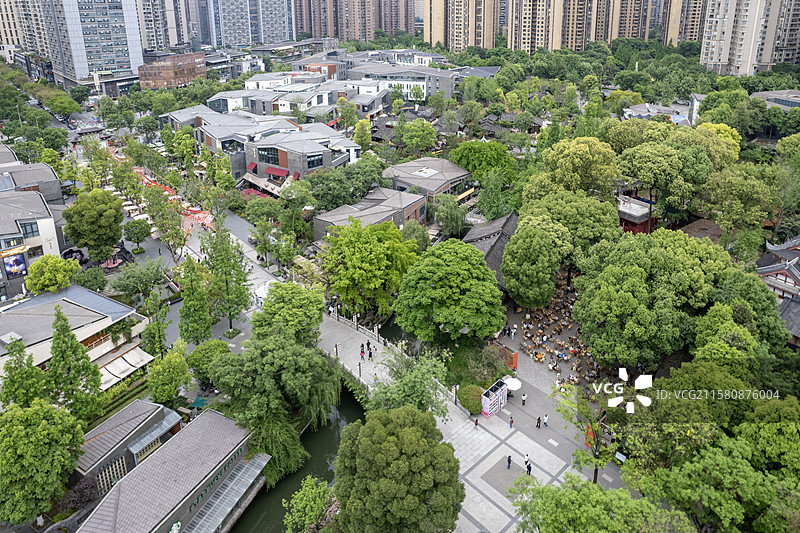 成都铁像寺水街图片素材