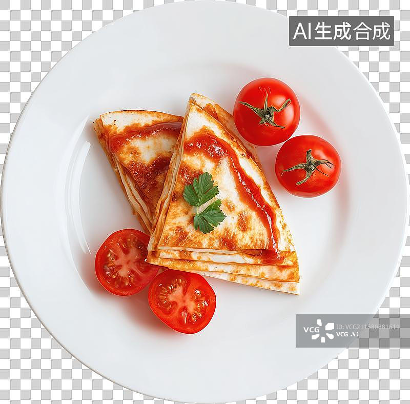 【AI数字艺术】番茄披萨饼图片素材