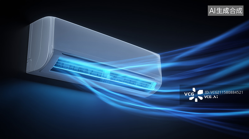 【AI数字艺术】空调制冷图片素材
