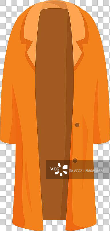 橙色风衣敞开挂着的时尚风格图片素材