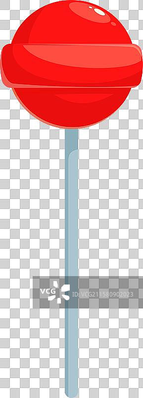 红色圆形棒棒糖直立着图片素材