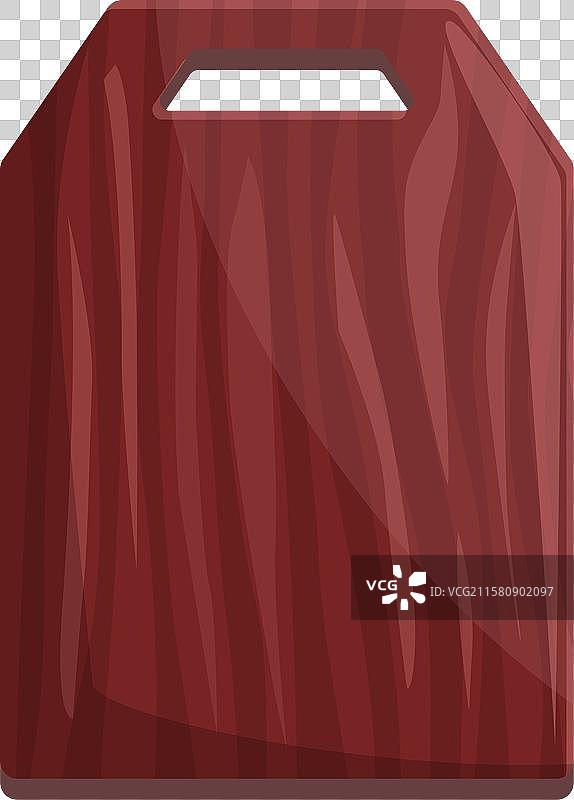 红色空心矩形木质切菜板图片素材