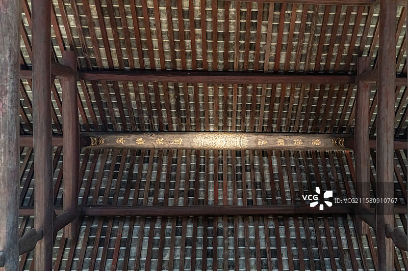 四川成都武侯区汉昭烈庙武侯祠淡泊明志宁静致远屋脊图片素材