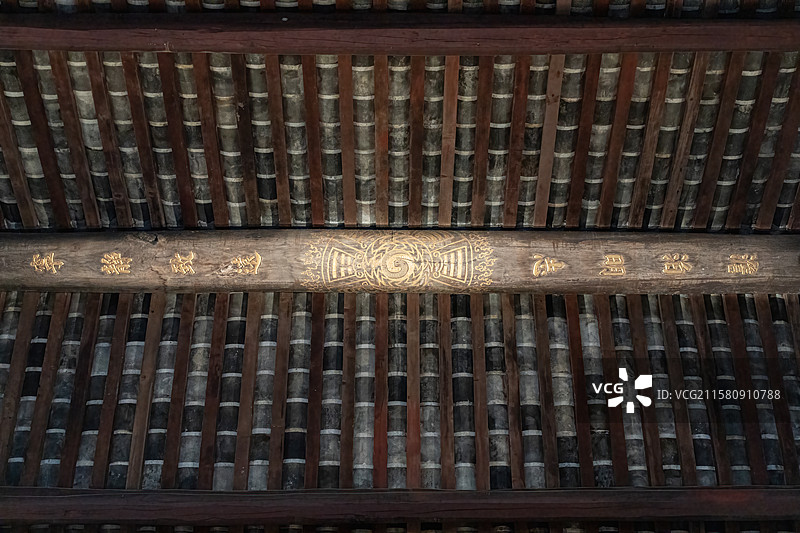 四川成都武侯区汉昭烈庙武侯祠淡泊明志宁静致远屋脊图片素材