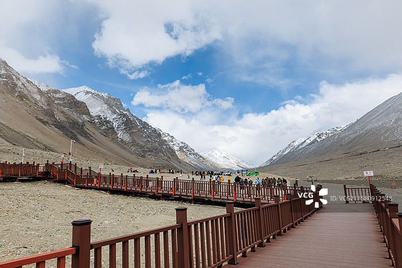 珠穆朗玛峰大本营图片素材