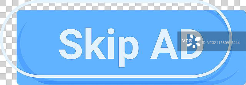 蓝色跳过广告按钮显示在线广告图片素材