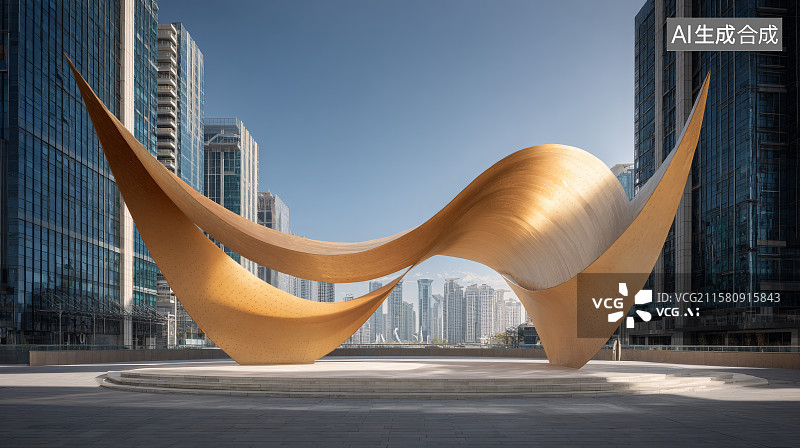 【AI数字艺术】波影都市・木艺幻章图片素材