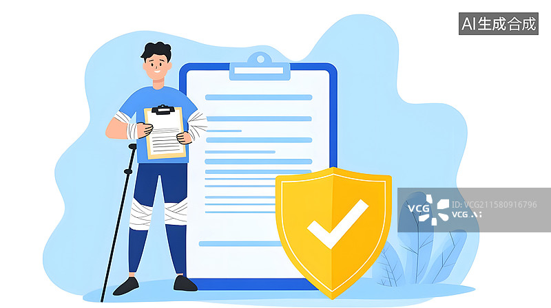 【AI数字艺术】人身意外保险图片素材