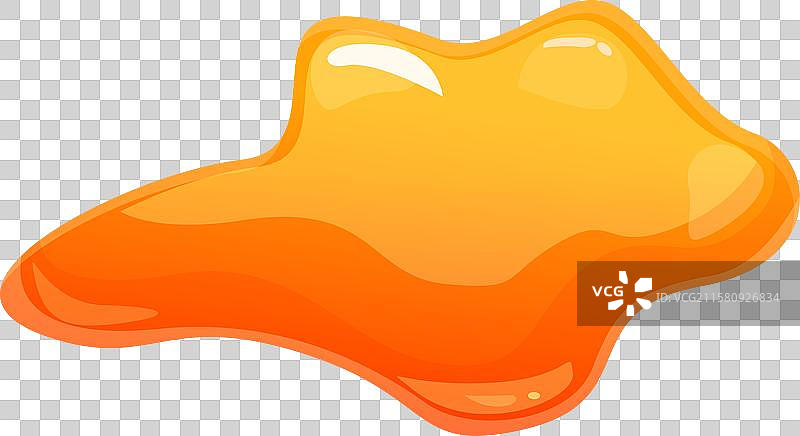 甜橙糖浆洒落在白色背景上图片素材