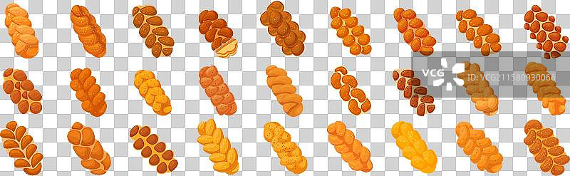 哈拉面包图标集图片素材