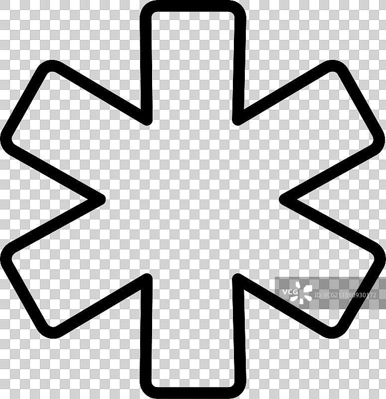 星号图标集，适用于排版和图片素材